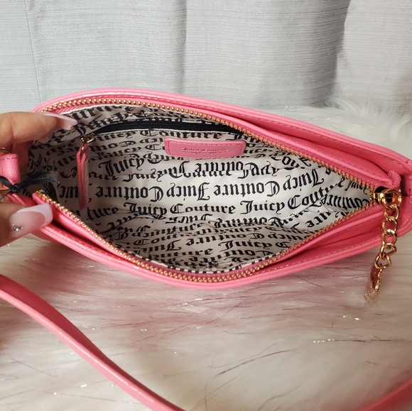 JUICY COUTURE pink lemonade be classic II shoulder bag - Picture 3 of 6